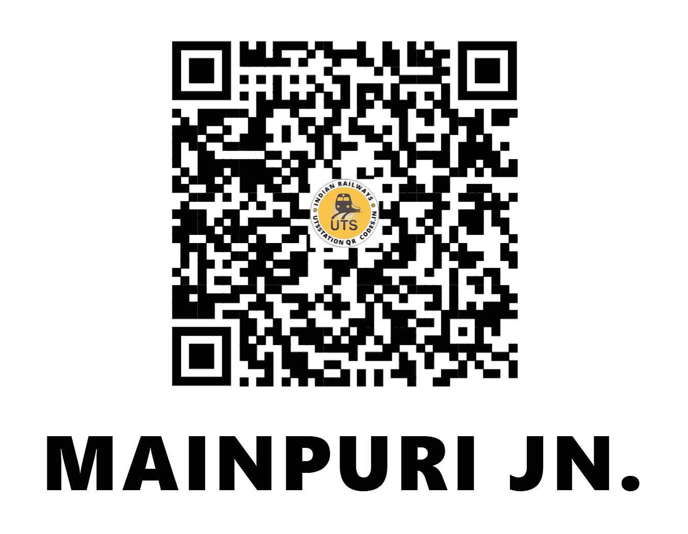 UTS QR Code for MAINPURI JN. - MNQ - NC (UTTAR PRADESH)